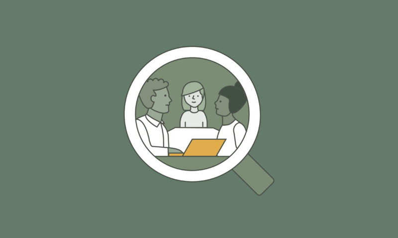 An illustration of a workplace investigation