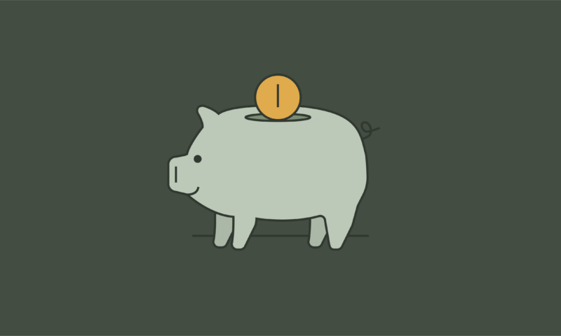 Illustration of a piggy bank
